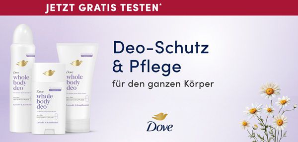 dm: Dove Whole Body Deo gratis ausprobieren