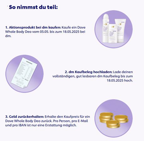 dm: Dove Whole Body Deo gratis ausprobieren