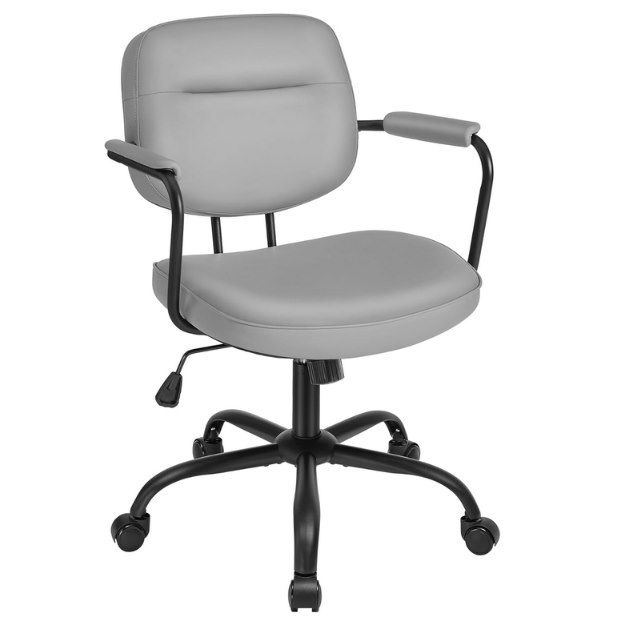 SONGMICS Schreibtischstuhl aus PU mit Armlehnen für 34,19€ (statt 60€)