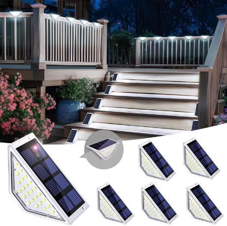💡 6er Pack Solpex Solar Stufenleuchten (kaltweiß), wasserdicht für 10,49€ (statt 21€)