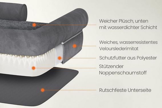 🐕 Feandrea Orthopädisches Hundebett, 91x71x20cm für 33,99€ (statt 40€)