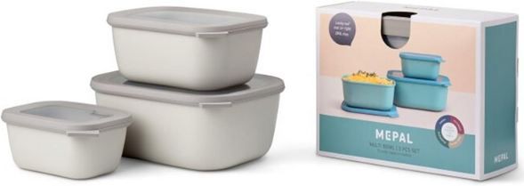 🍛 Mepal Cirqula Rectangular Vorratsdosen Set, 3 tlg. für 20,90€ (statt 28€)