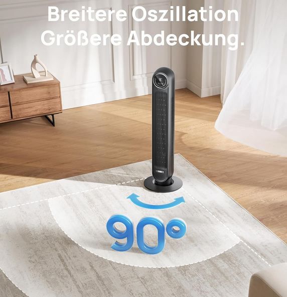 💨 Dreo Turmventilator mit 4 Modi, 20dB für 76,48€ (statt 90€)