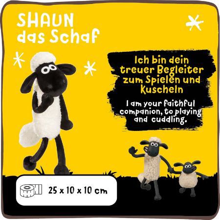 🐑 NICI Shaun das Schaf Kuscheltier, 25cm für 11,30€ (statt 20€)