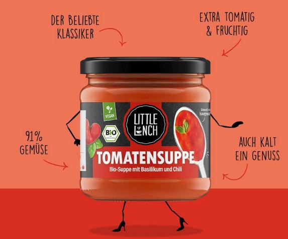 🍅 6er Pack Little Lunch Bio Tomatensuppe, je 350ml ab 14,14€ (statt 20€)