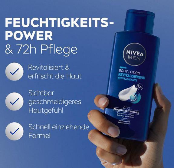 🧴 4 x NIVEA MEN Body Lotion Revitalisierend, je 250ml für 11,83€ (statt 20€)