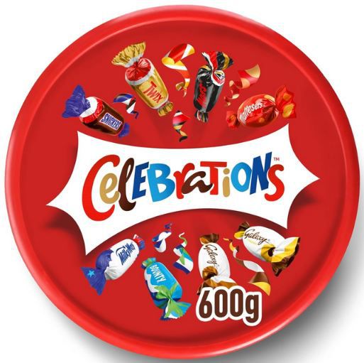 🍬 Celebrations XXL Geschenkbox Dose mit 600g ab 9,68€ (statt 12€)
