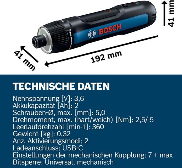 🪛 Bosch Professional Bosch GO 3 Akkuschrauber Set für 54,99€ (statt 62€)
