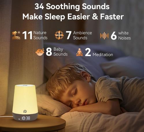 ⏰ Dreamegg Nite 1 Kinderwecker mit Nachtlicht & Sounds für 35,19€ (statt 54€)