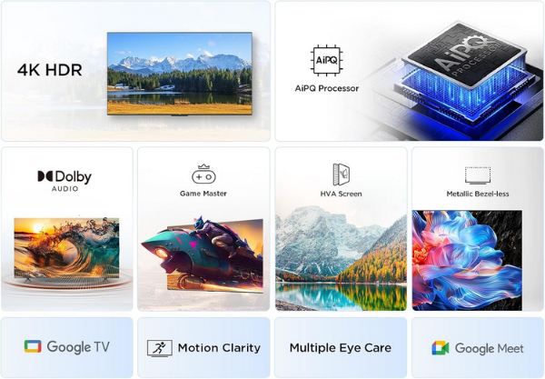 📺 TCL 75V6C 75 4K HDR Smart TV mit Google TV für 599€ (statt 789€)