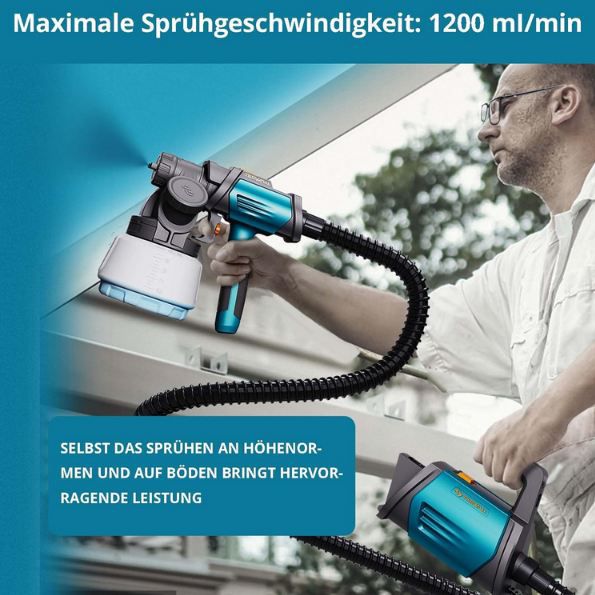 🎨 Tilswall Shark 800 HVLP Farbsprühsystem mit 1,3L Behälter für 51,99€ (statt 80€)