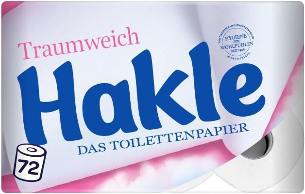 🧻 72 Rollen Hakle Traumweich Toilettenpapier, 4 lagig für 27,99€ (statt 36€)