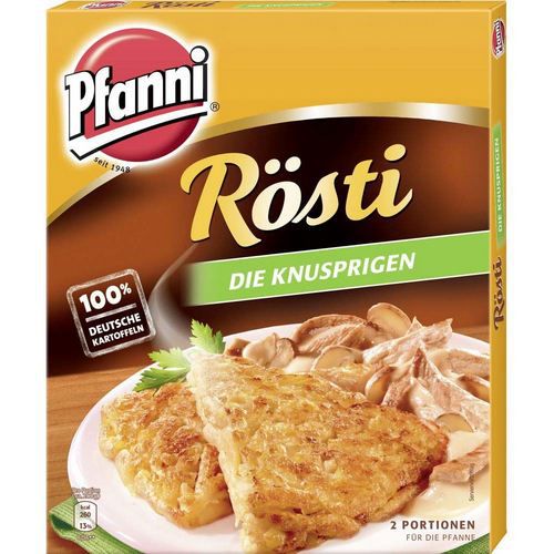 🥔 5er Pack Pfanni Rösti, Die Knusprigen, je 400g für 7,79€ (statt 12€)