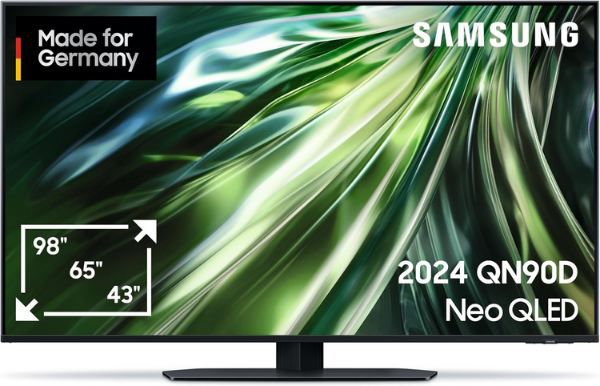 📺 Samsung QN90D 43 Neo QLED 4K Fernseher mit 100Hz für 699,20€ (statt 829€)
