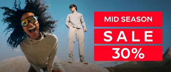 🧥 Jack Wolfskin Mid Season Sale mit  30% Rabatt   Auch auf die neue Kollektion