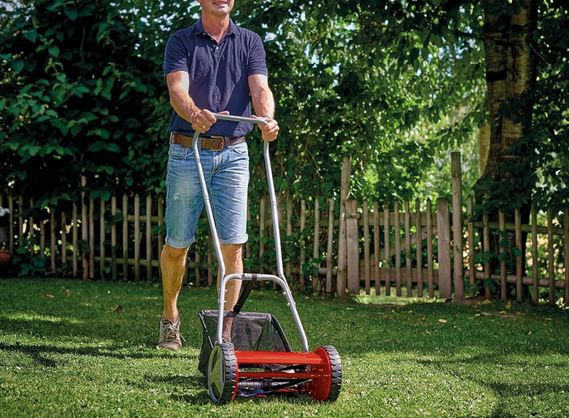 🏡 Einhell GC HM 300 Hand Rasenmäher mit Fangkorb für 53,49€ (statt 60€)