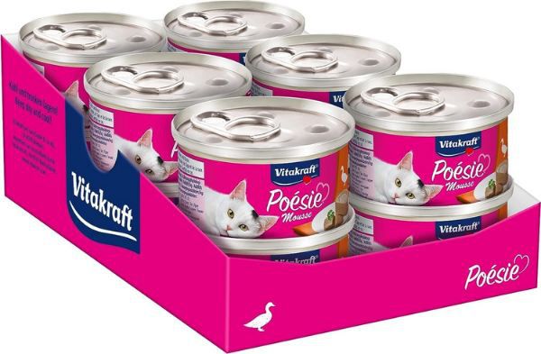 🐈 12er Pack Vitakraft Poésie Mousse mit Ente ab 6,65€ (statt 9€)