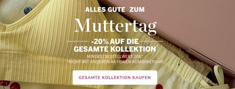 💌 Hunkemöller Muttertags Aktion   20% Rabatt auf ALLES ab 20€!