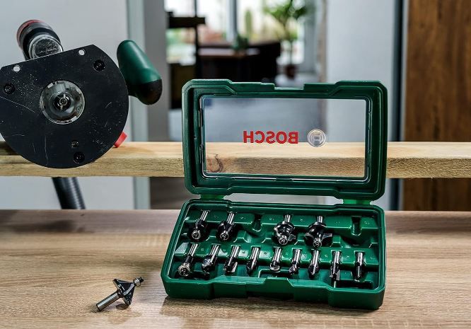 ⚙️ Bosch Accessories Hartmetall Fräser Set, 15tlg. für 46,99€ (statt 55€)
