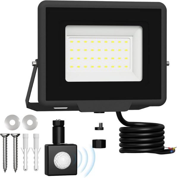 🏠 Probapro LED Strahler mit Bewegungsmelder, 30W, 6.500K für 10,79€ (statt 18€)