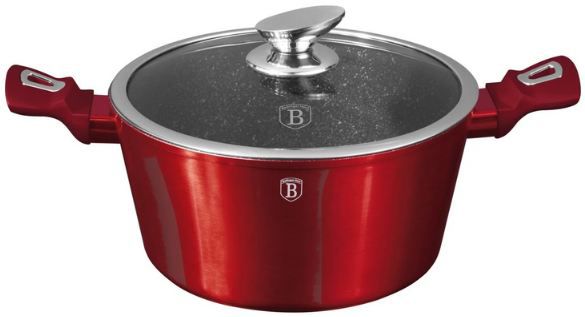 🍲 BerlingerHaus Metallic Line Kasserolle mit Deckel, 24cm für 19,94€ (statt 33€)
