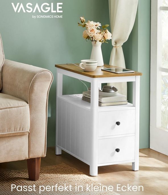 🛋️ Vasagle Beistelltisch mit Steckdosenleiste für 45,99€ (statt 68€)
