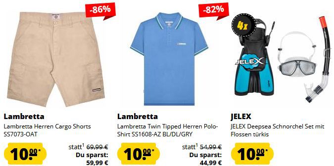 🔥 SportSpar: 10€ Fixpreis Sale auf Kleidung, Sport, Accessoires und mehr + 5€ Gutschein ab 60€