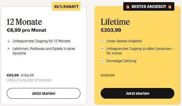 🔥 Babbel Lifetime Angebot inkl. alle Sprachen für 203,99€ (statt 600€)