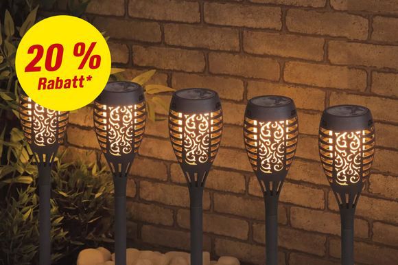 💡 toom: 20% Rabatt auf ausgewählte Solarleuchten   Nur Heute!