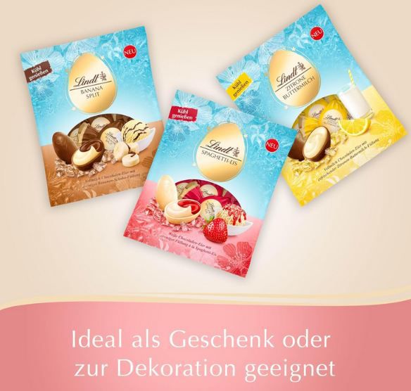 🍫 3er Pack Lindt Schokoladen Joghurt Eier Mix, je 140g für 9,37€ (statt 12€)