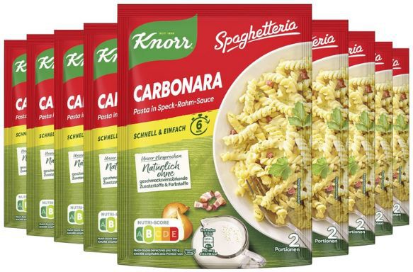 🍝 9er Pack Knorr Spaghetteria Carbonara ab 13,39€ (statt 18€)