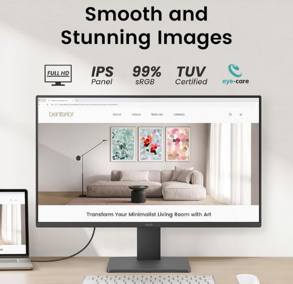 🖥️ BenQ GW2491E 24 Full HD Monitor mit 100Hz für 79€ (statt 92€)