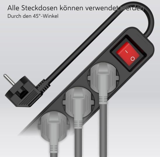 🔌 ELRO ES106 6 Fach Steckdosenleiste mit Schalter für 6,21€ (statt 12€)