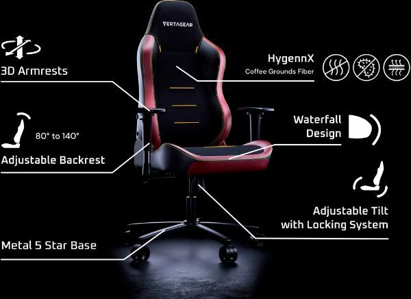 💺 Vertagear SL3800 Gaming Stuhl mit Kunstleder für 278,99€ (statt 352€)
