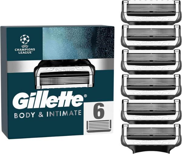 🪒 6er Pack Gillette Intimate Rasierklingen mit Gleitstreifen ab 20,99€ (statt 27€)