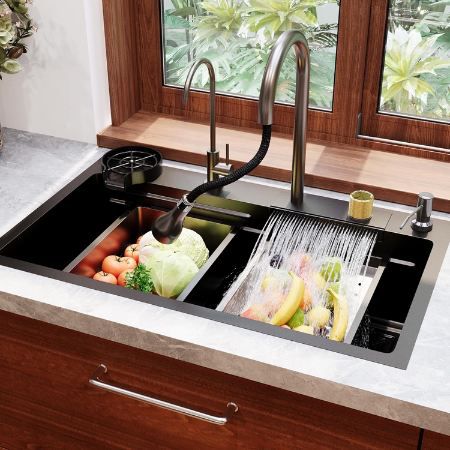 DeerValley Küchenspüle mit Wasserhahn & Raindance Wasserfall für 142,99€ (statt 194€)