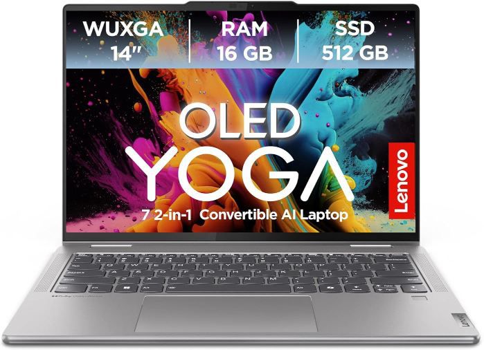 💻 Lenovo Yoga 7 Convertible Laptop mit 14 WUXGA OLED für 799,99€ (statt 980€)