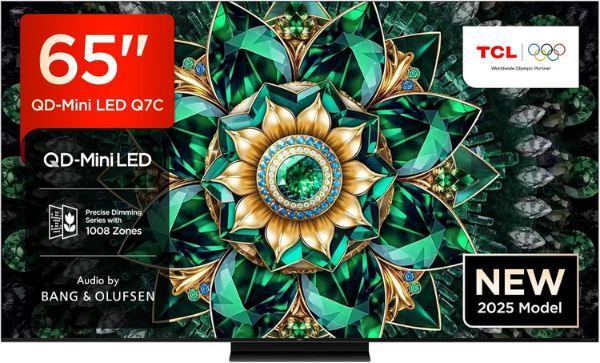 📺 TCL 65Q7C 65 QD Mini LED 4K HDR TV B&O Soundsystem für 899€ (statt 999€)