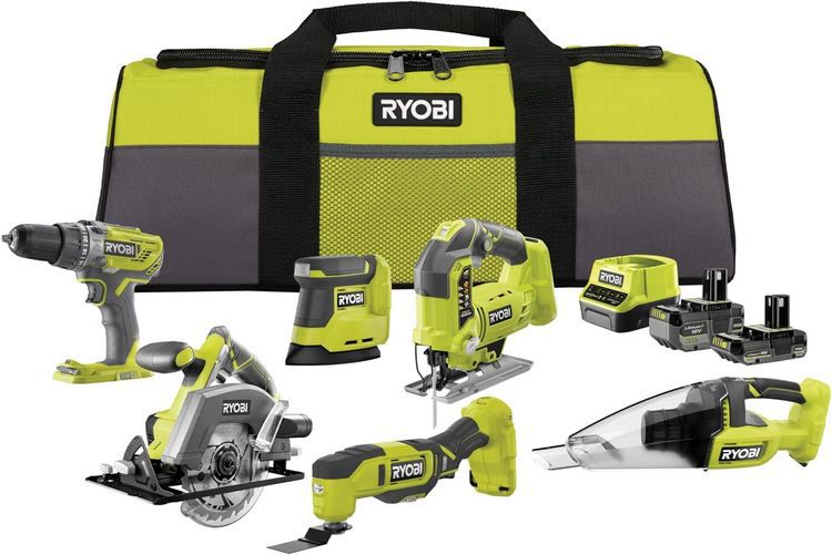 🧰 RYOBI RCK186O 242SZL ONE+ Combo Kit, 10 tlg. für 390,59€ (statt 470€)