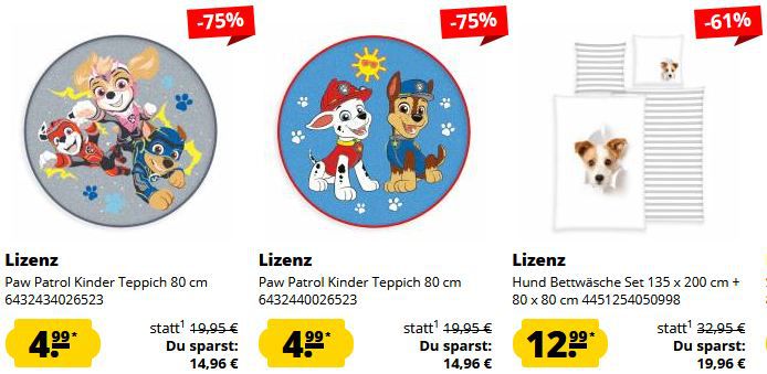 🛏️ SportSpar Home Sale: Kids Bettwäsche ab 9,99€   Teppiche ab 3,99€ + 5€ Gutschein ab 60€