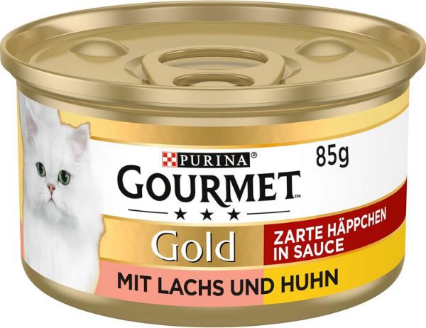 🐈 12er Pack Purina Gourmet Gold Zarte Häppchen mit Huhn ab 4,93€ (statt 8€)
