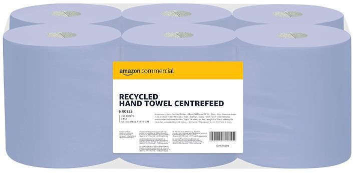 6er Pack AmazonCommercial Papierwischtücher, 2 lagig ab 14,65€ (statt 22€)