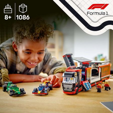 🏎️ LEGO 60445 City F1 Transporter mit RB20 & AMR24 F1 Autos für 63,89€ (statt 70€)