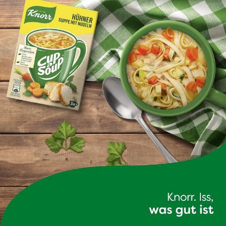 🐔 12 x 3 Portionen Knorr Cup a Soup Hühnersuppe mit Nudeln ab 8,54€ (statt 12€)