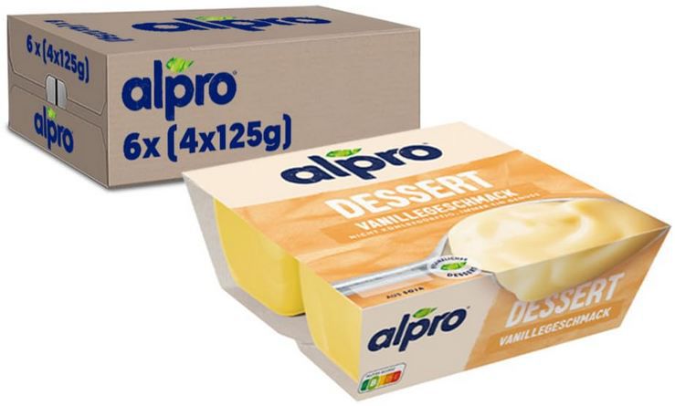 🍮 6 x 4er Pack Alpro Soya Dessert Feine Vanille ab 8,49€ (statt 11€)