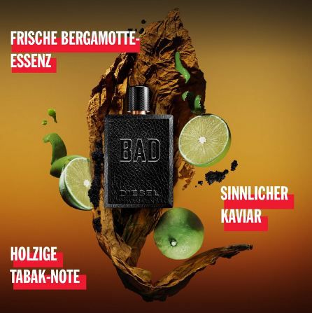 👃🏻 Diesel Bad, Eau de Toilette, 100ml ab 43€ (statt 51€)
