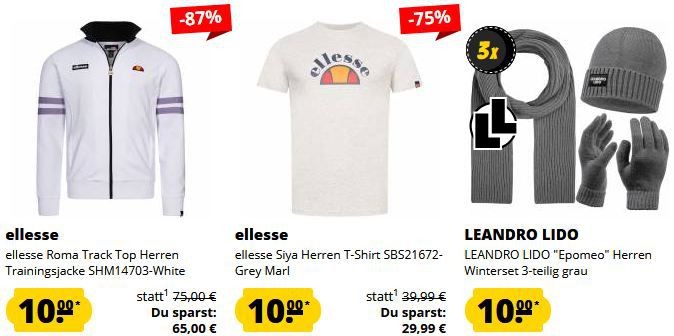 🔥 SportSpar: 10€ Fixpreis Sale auf Kleidung, Sport, Accessoires und mehr + 5€ Gutschein ab 60€