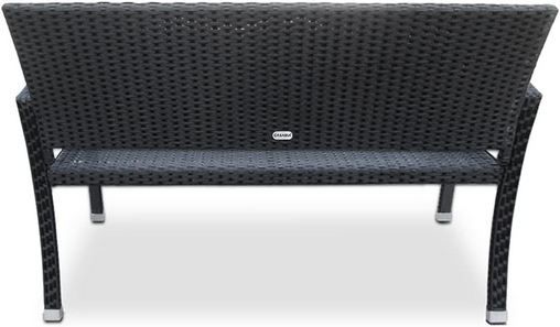 🏡 Casaria Gartenbank aus Polyrattan, 122x58cm für 76,45€ (statt 90€)