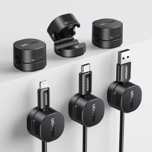 6er Pack UGREEEN Selbstklebende Kabel Organizer bis 7,5mm für 8,49€ (statt 10€)