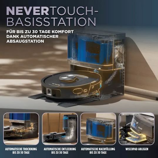 🧹 Shark RV2800YEEU PowerDetect NeverTouch Saug  & Wischroboter für 440€ (statt 484€)
